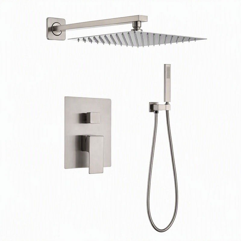 ¿Cómo puede un juego de ducha empotrado de níquel cepillado transformar un baño moderno?