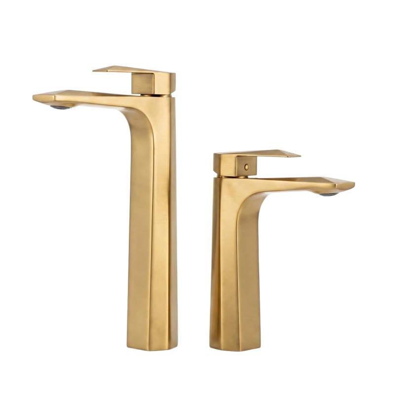 Grifo de baño de latón de doble manija